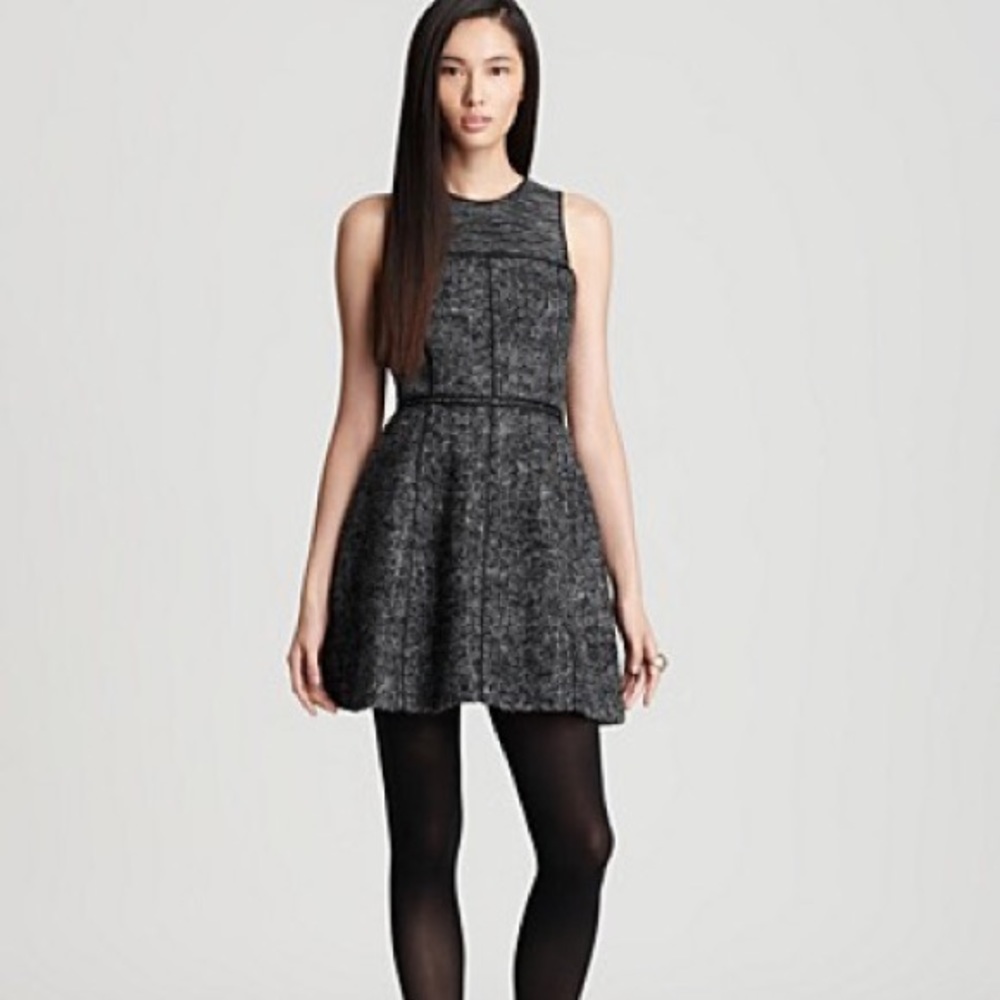 Theory Franzi C wool fit and flare dress 00 XXS P